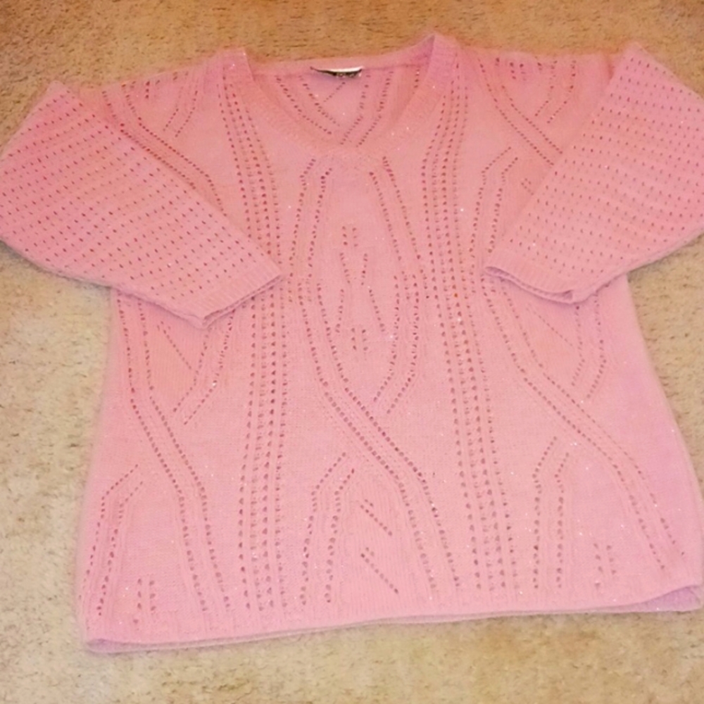 Womens size large pink sweater